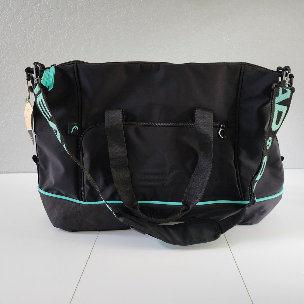 HEAD Coco Court Bag Black Mint Tennis Gym Duffle Bag 283332-BKMI NWT